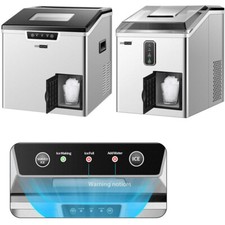 2in1 Electric Portable Countertop Ice Cube Maker  Ice Shaver Machine 33/44lbs