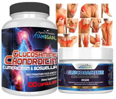 JOINT & MUSCLE CREAM SUPPORT RELIEF Therapy Anti-inflammatory -Made in USA kit
