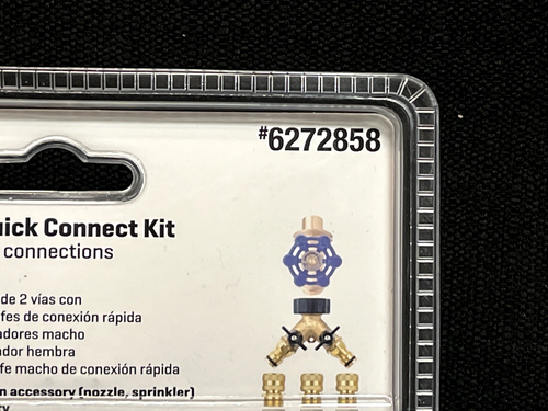 NEW Kobalt 2-Way Water Shuttoff Quick Connect Kit P/N: 6272858 - Picture 4 of 5