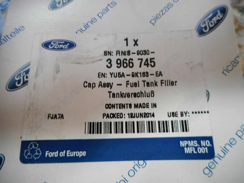 GENUINE NEW FORD VE VF VG TRANSIT VAN DIESEL LOCKING FUEL CAP LESS BARREL - Picture 3 of 5