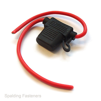 In Line Spritzwassergeschützter Auto Blade Sicherungshalter 7,5 AMP, 20 AMP und 30 Ampere verfügbar