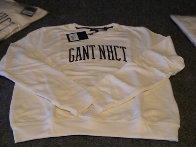 Gant Women Jumper Sweater Pullover  Sweatshirt**EGG SHELL**XL