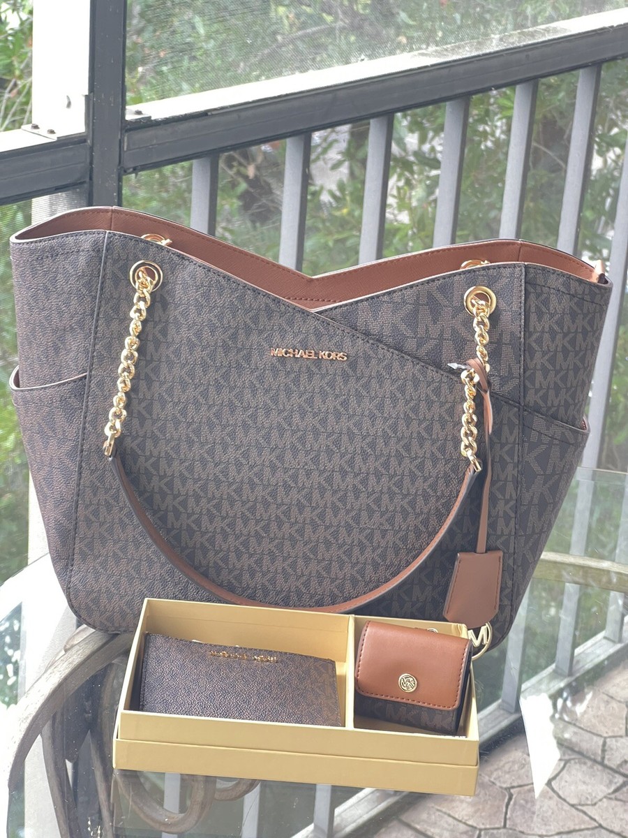 ショルダーバッグ・ポシェット POINT CHAIN TOTE SHOULDER BAG ( 4 COLOR) Michael Kors Women Leather Shoulder Tote Chain Handbag Purse