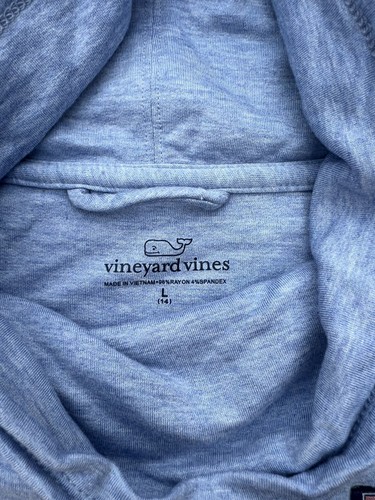 Vineyard Vines Kids Girls Large Gray and Blue Pullover Sweater Casual School - Picture 4 of 6