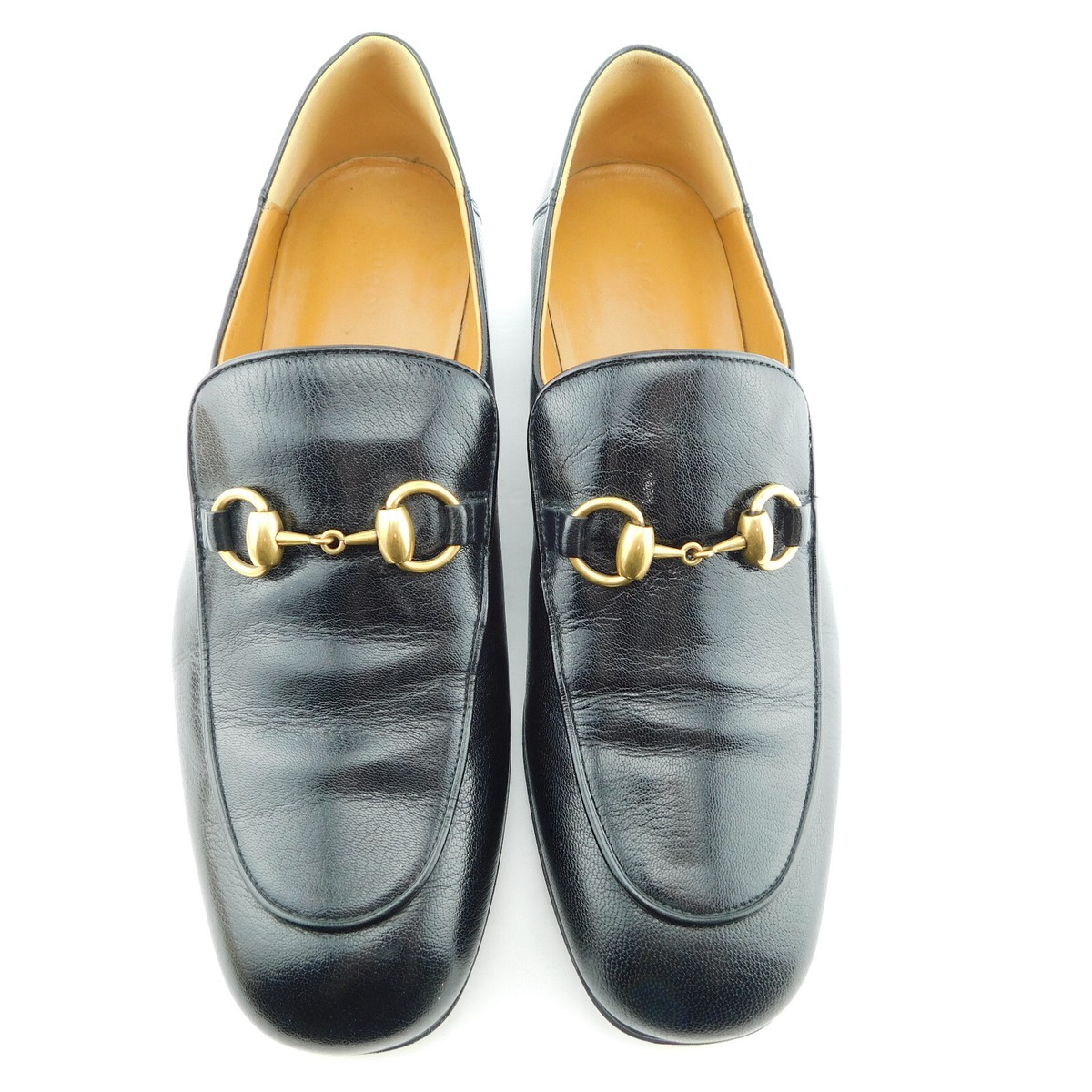 GUCCI Size 9 QUENTIN Black Leather Horse Bit Loafer Shoes 