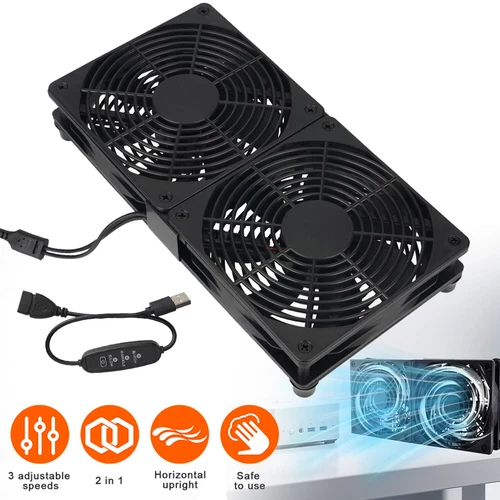 USB PC Ventilator Lüfter Router PC Gehäuselüfter Axiallüfter Computer Ventilator
