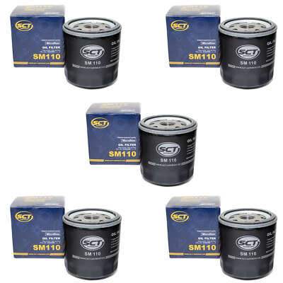 Ölfilter 5 X SCT SM 110 für Fiat Uno Ford Ka Fiesta Saab 900 Alfa Romeo Chrysler