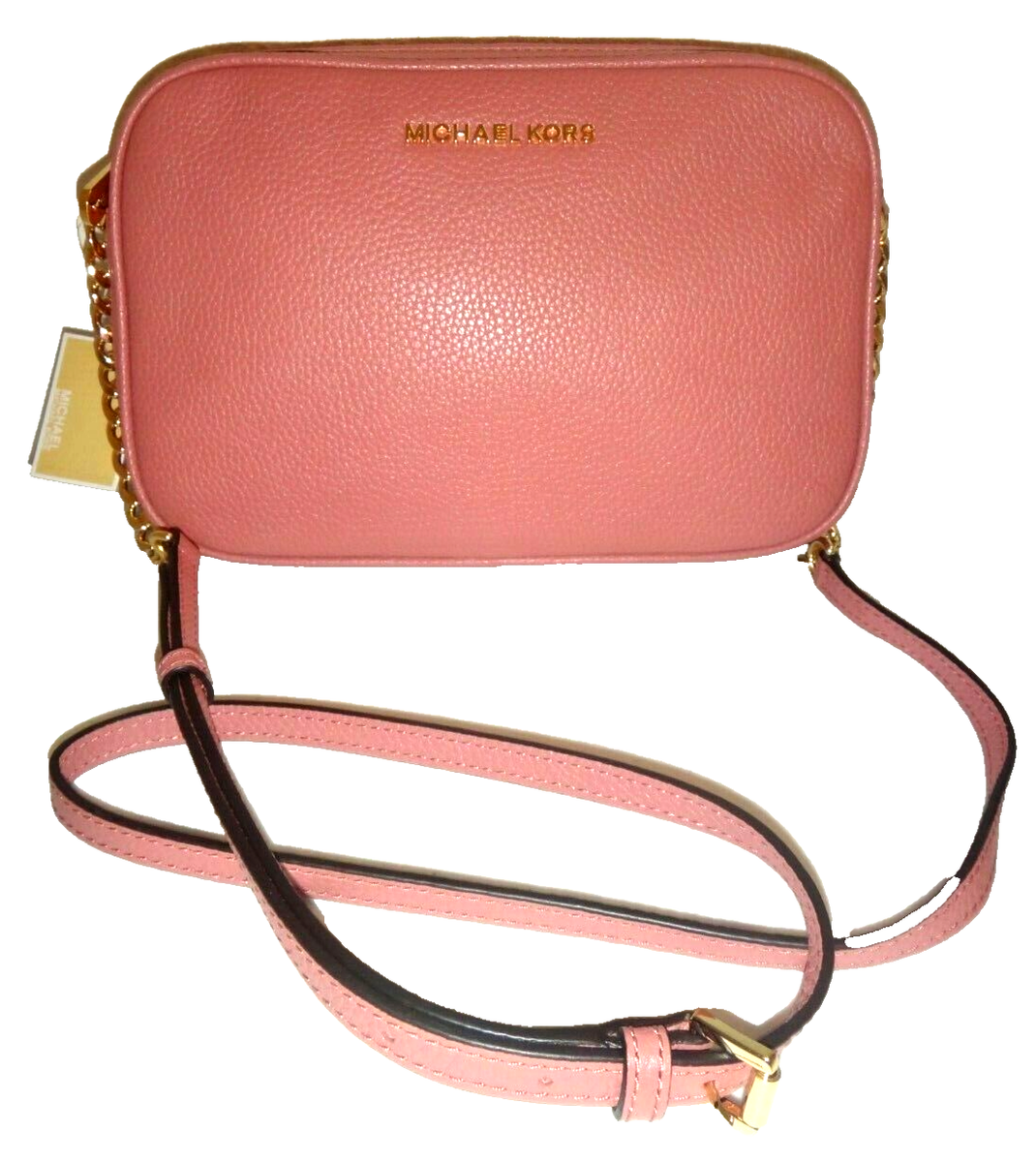 MICHAEL KORS Women's MK Jet Set LG EW Crossbody Bag Purse Pink