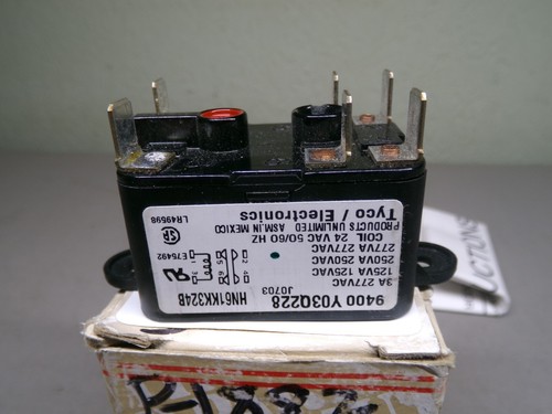 CARRIER BRYANT/TYCO HN61KK324 PILOT DUTY 24V RELAY 9400 Y03Q228 - Picture 3 of 5