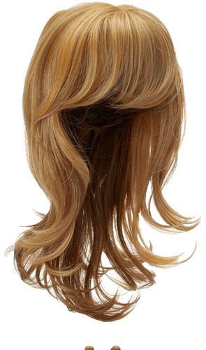 Demi-perruque Synthétique Lisse - Châtain Clair Doré - Longueur 40 Cm - Neuf Avec étiquettes - Bonnet Classique