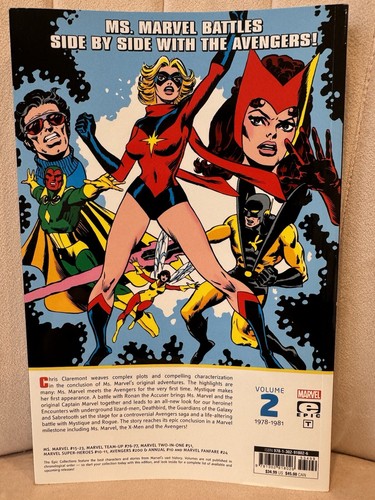 Ms Marvel Epic Collection Vol 2 Woman Who Fell to Earth Captain Marvel OOP RARE - Picture 2 of 12
