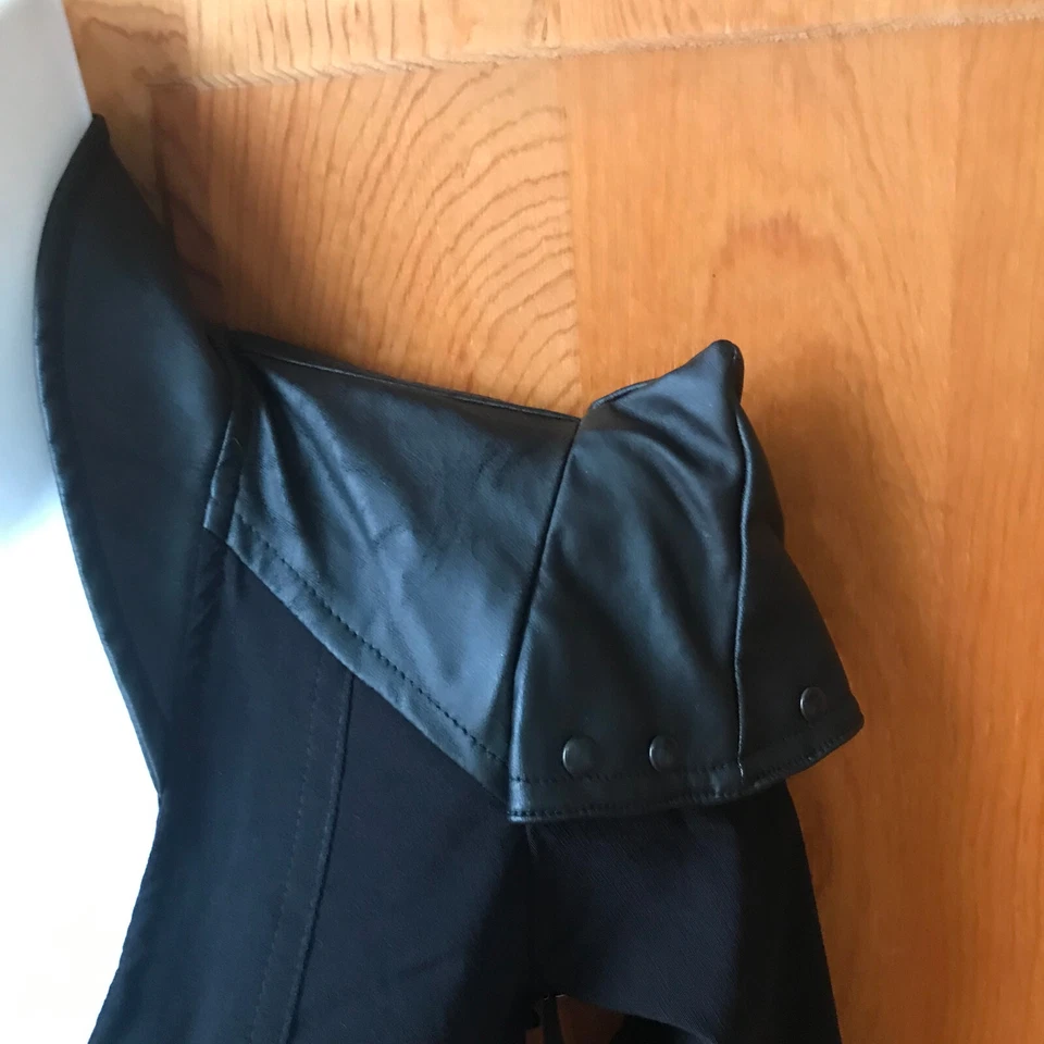 Chaqueta Militar Negra Vintage Lip Service Cyber Sniper Goth Punk XS Foto 3 de 4