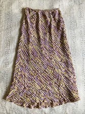 Vintage Heritage Country Road size 8 Wool sheath pencil skirt Y2K purple green