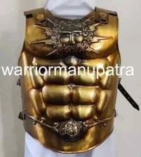 18ga Steel Medieval Armor Roman Cuirass Reenactment Knight Antique Breastplate