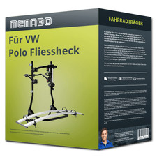 Menabo Fahrradträger Cobra schwarz/silber für VW Polo FH 6R/6C - 2 Fahrräder NEU