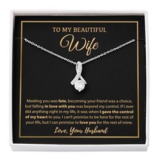 To My Wife Necklace, Christmas Gifts For Women, Anniversary Gift For Wife