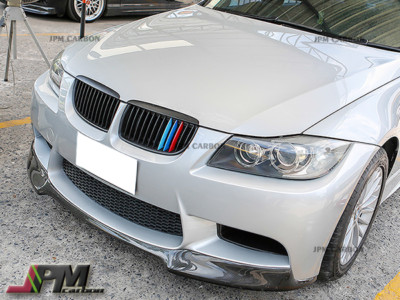 M Tri Color Matte Black Front Kidney Grille For BMW E90 328i 335i 2006-2008
