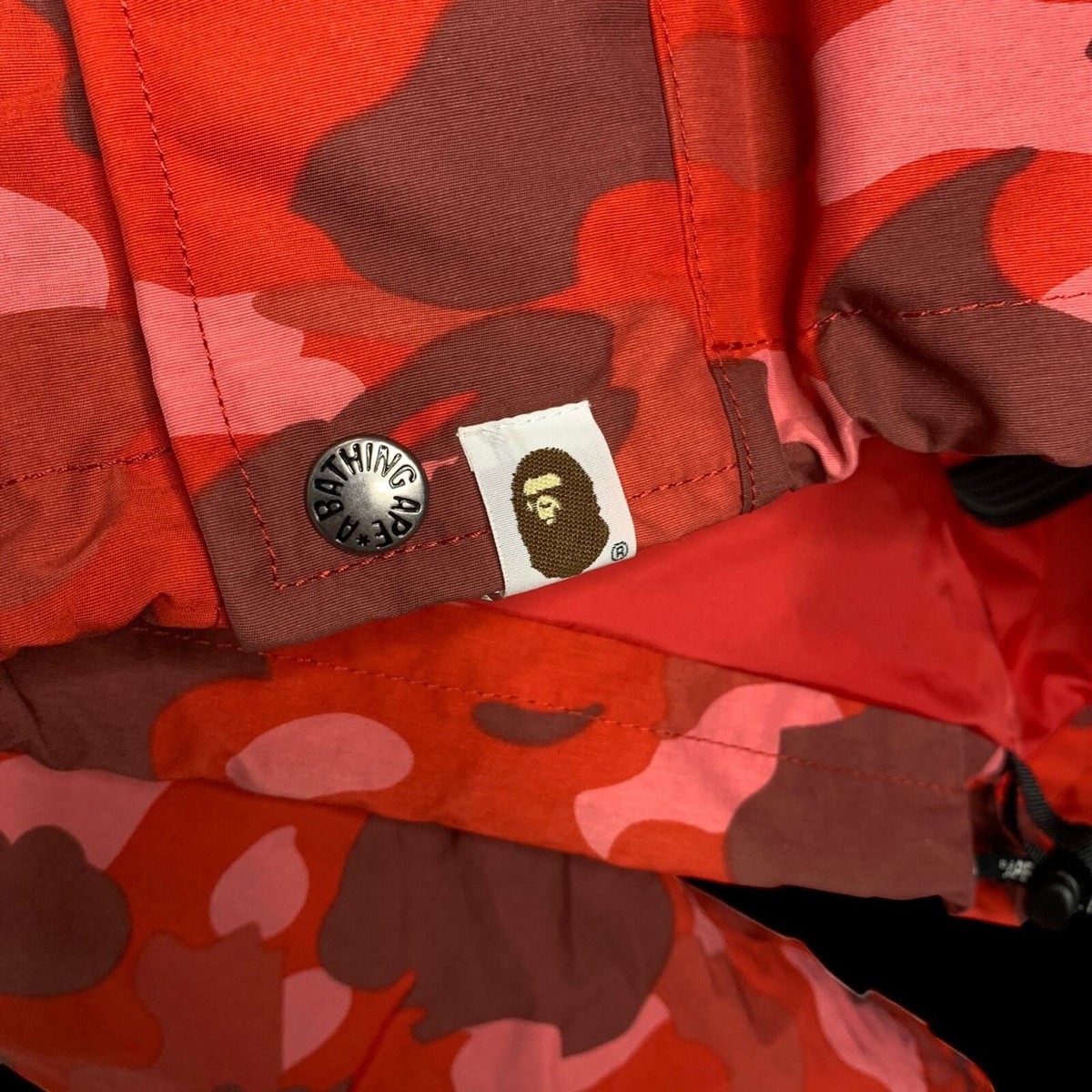 BAPE A BATHING APE OG Color Camo Snowboard Jacket (Red) | L vtg