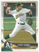 Jeremy Eierman Oakland A's 2018 Bowman Draft 1st Bowman Card