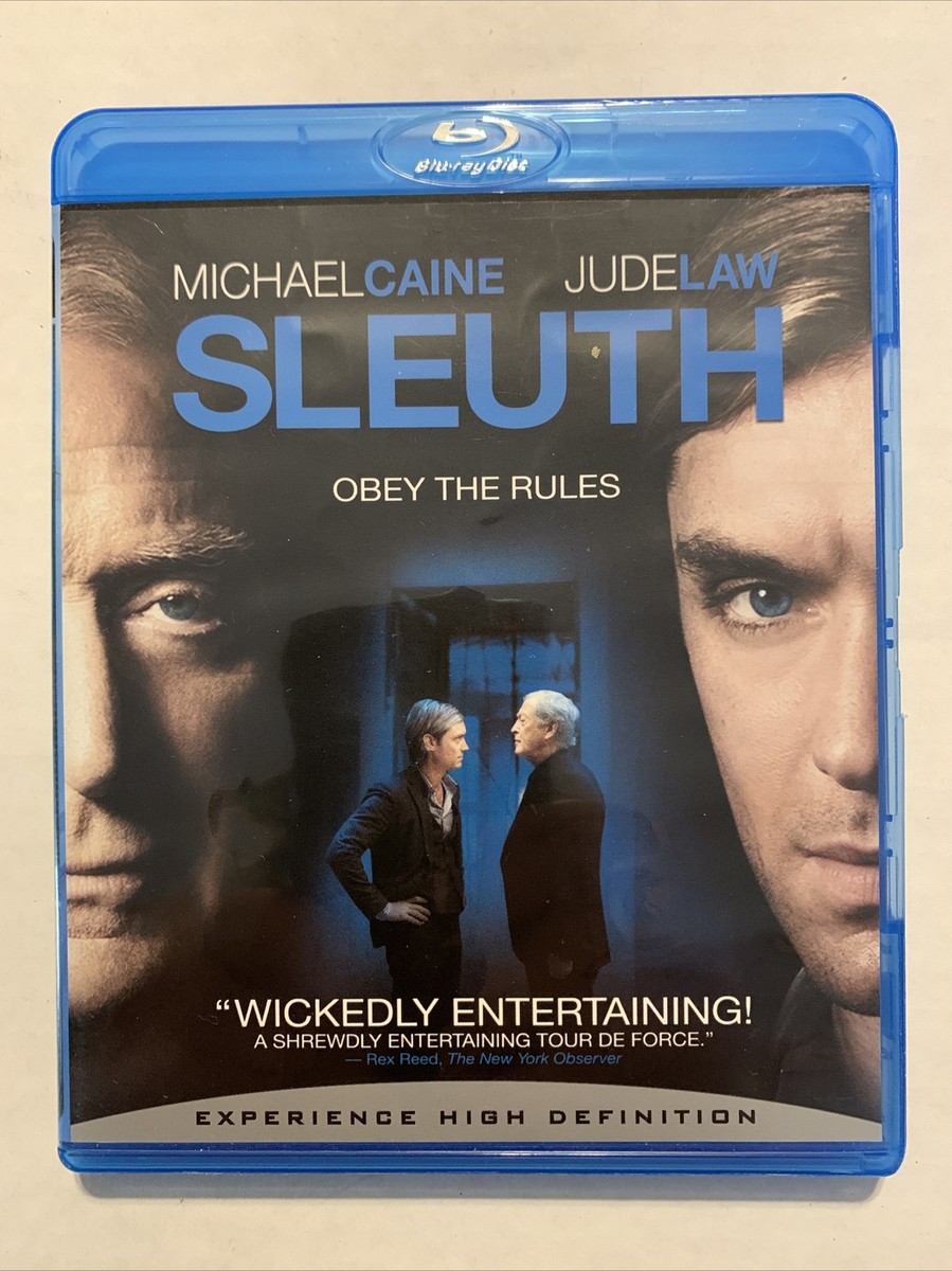 Sleuth [2007] (Blu-ray Disc, 2008) Michael Caine,Jude Law,Not a Scratch!  USA!