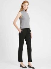 Banana Republic Ryan Slim Straight-Fit Washable Bi-Stretch Pant, Black 4 555378