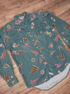 Levi's Long Sleeve Dress Shirt Mens Southwestern All Over Print - Size Small S