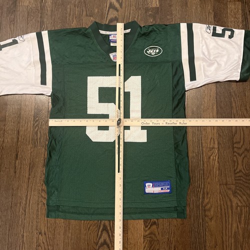 New York Jets Jersey Medium Vilma Green Reebok - Picture 2 of 6