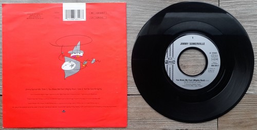 Single Vinilo 7" JIMMY SOMERVILLE "YOU MAKE ME FEEL (MIGHTY REAL)" Bronski Beat - Imagen 2 de 2