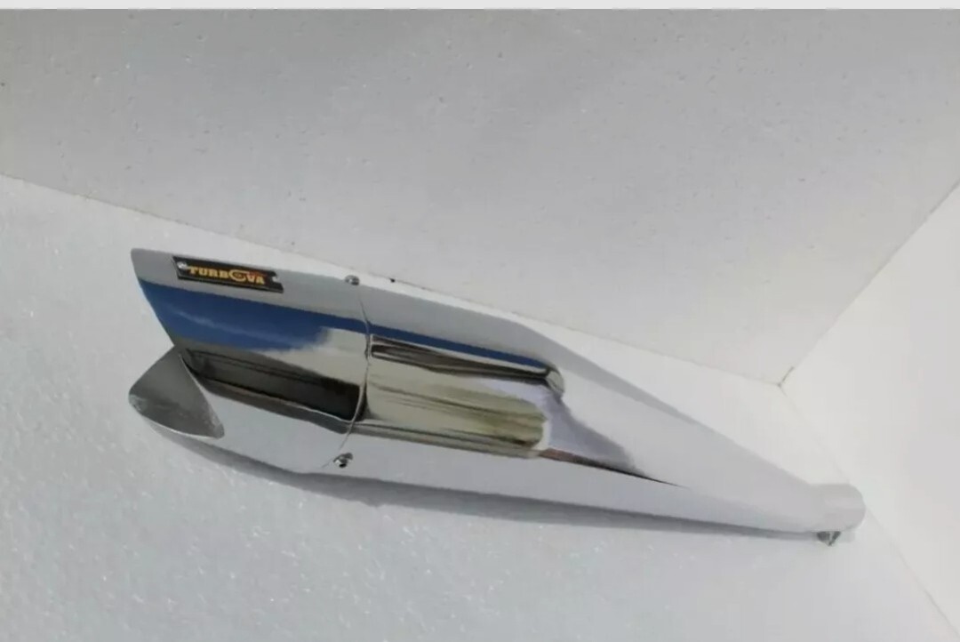 Dolphine Style Chromed Exhaust Silencer For R E | eBay