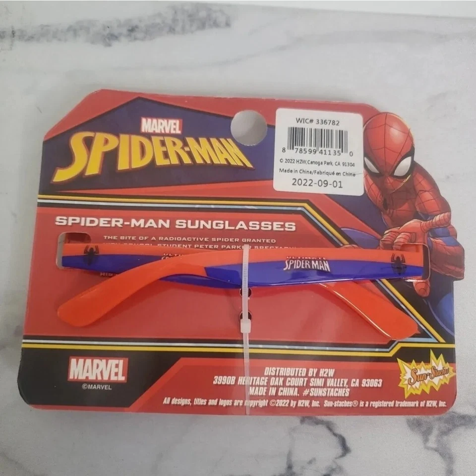 Kids Sunglasses Superhero Marvel Spider-Man Shades UV Protection Sun-Staches - Image 2 of 2