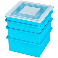 Silikon Eiswürfelform 4in1 Eiswürfelbehält...