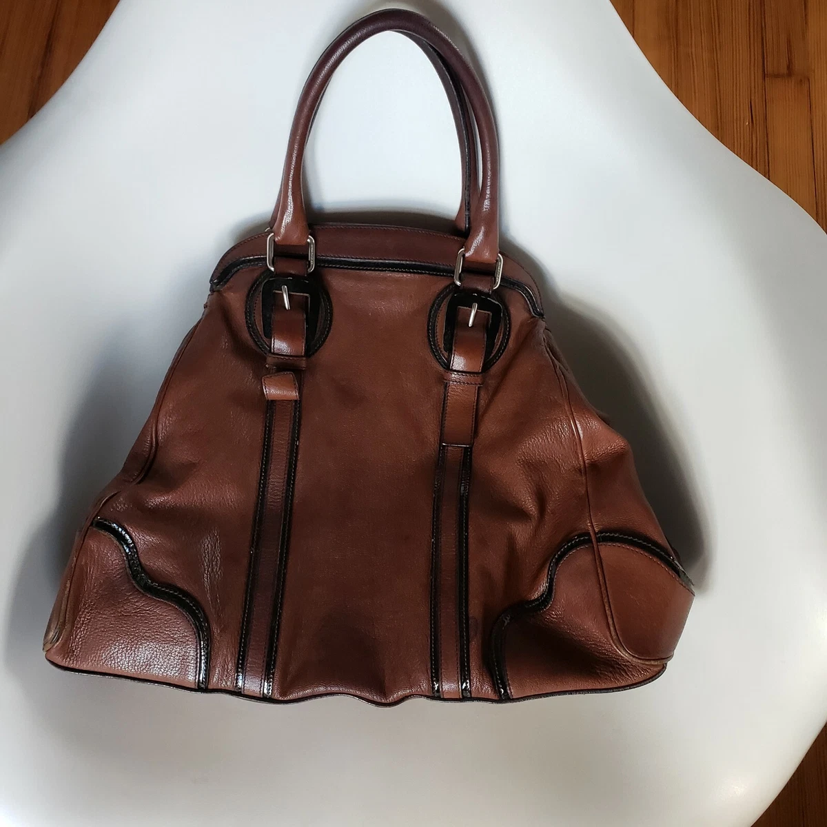 Dolce & Gabbana Miss Romantique Leather Bag, Brown