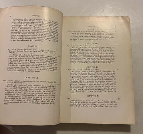 Perfect Sight Without Glasses. W.H. Bates, M.D. 1920 book. Ophthalmology. - Picture 6 of 11