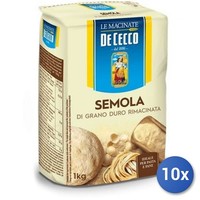 10X Multipack De Cecco Semola Di Grano Duro Rimacinata Farina