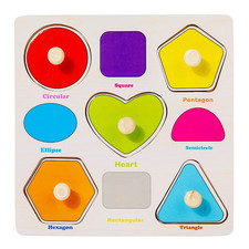 Montessori Baby Toys Wooden 3D Puzzle Cartoon Animal Intelligence Jigsaw Puzzle