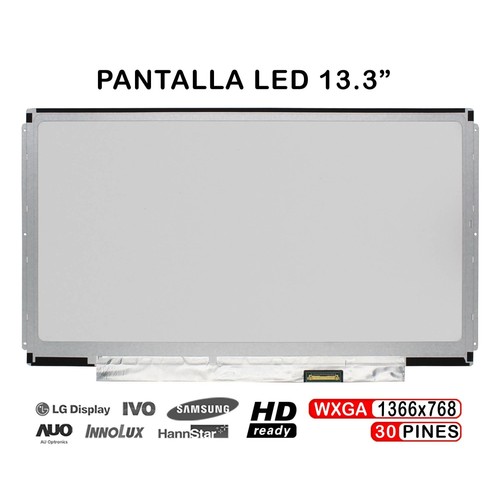 Dalle écran LED 13.3" B133XTN01.3 - Résolution 1366x768, Connecteur EDP - Neuf, Marque Visiodirect