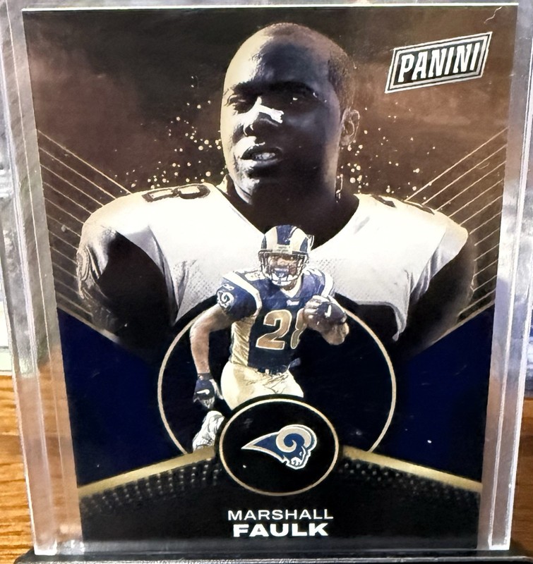 2024 Panini Player of the Day - Marshall Faulk #64 Blue /50