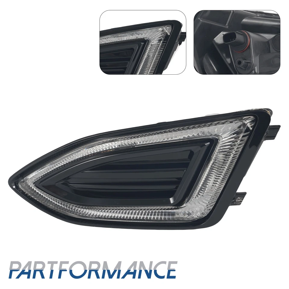 Fit Ford Edge 2015-2017 2018 Driver Left W/LED DRL Bumper Fog Light Driving Lamp - Изображение 2 из 4