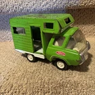 Vintage 1970’s Tonka Green RV/Camper Pressed Metal Car Van Truck