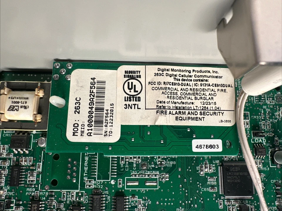 DMP Model XT30/XT50 Control Unit Box w Circuit Boards 12V Alarm 1100D 263C Cell - Image 4 of 4