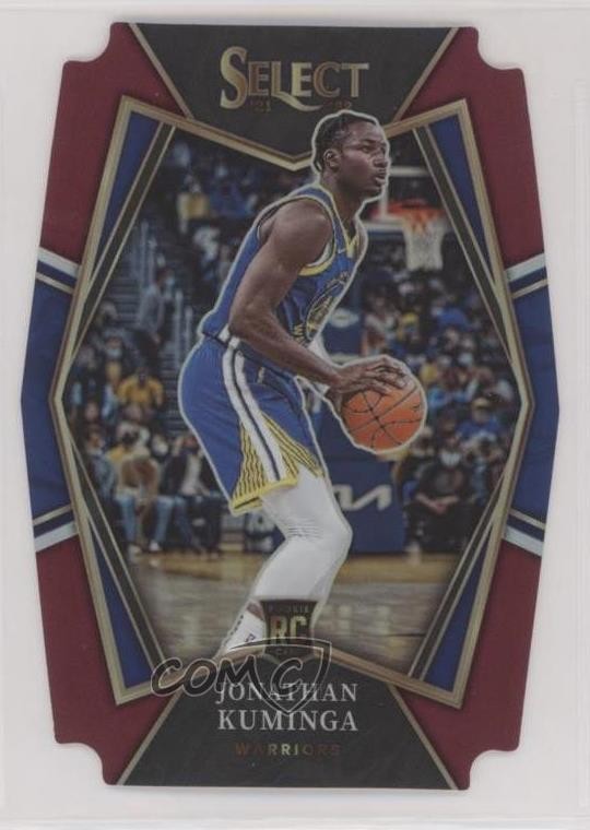 2021 Select Premier Level Maroon Prizm Die-Cut /175 Jonathan Kuminga Rookie RC