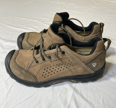 Simms Men's Lace-Up Hiking Shoes Brown/Black Vibram Sole US 11 M 29700-00