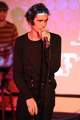 Singer Tyson Ritter of All American Rejects performs at the Y-100 - Old Photo