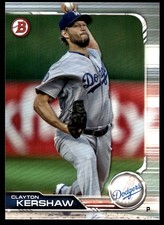 Clayton Kershaw 2019 Bowman #15 Los Angeles Dodgers FREE SHIPPING AutographDen