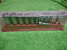 New Snap-on Tools Usa 11pc 38 Drive Sae 6 Point Deep Chrome Socket Set 211sfsy