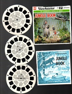 GAF View-Master 21 Stereo Pictures Disney's The Jungle Book w Booklet 1966
