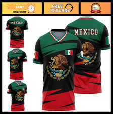 Men's Mexico Flag Jersey - Athletic Sports Shirt, Exclusive Design, Soccer Top
