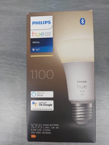 Philips Hue White E27 9,5W 1100lm Warmweiß 2700K Neu (929002469202) - Bild 1 von 6