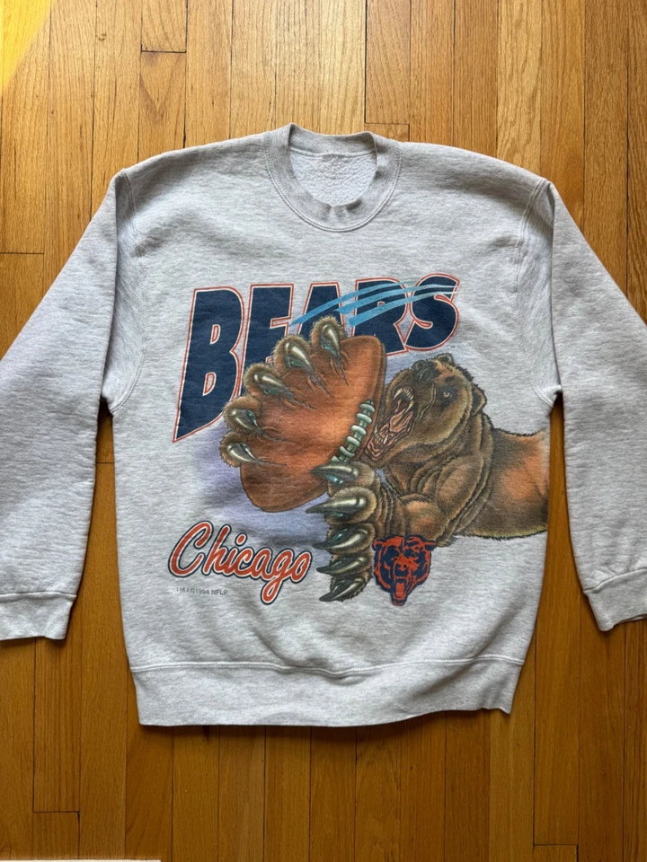 Sudadera vintage 1994 Chicago Bears NFL cuello redondo Foto 3 de 4