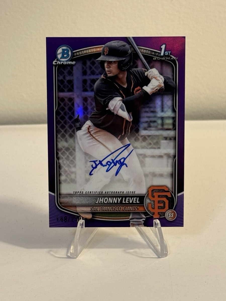 2025 Bowman - Chrome Prospect Autographs Jhonny Level #CPA